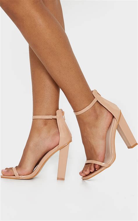 heels nude|Nude Block Heels